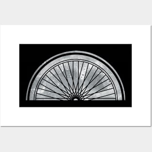 Bicycle Wheel Half Moon Posters and Art